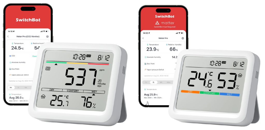 Meter Pro CO2 og Meter Pro.